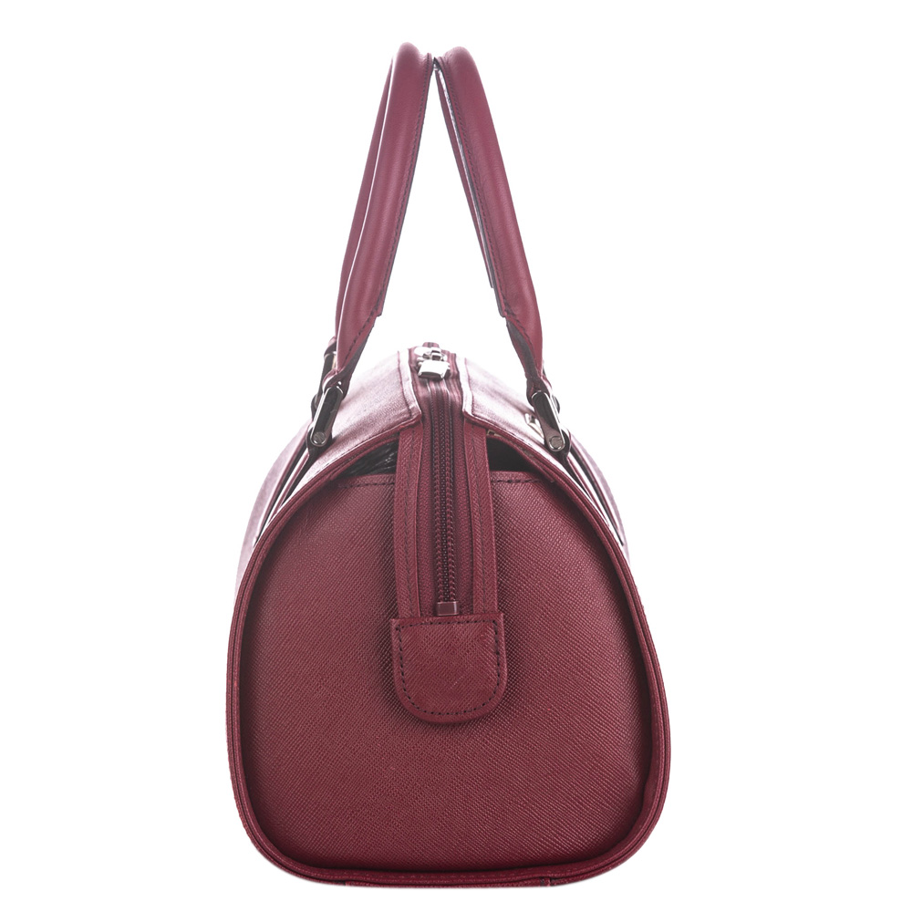 

Burberry Red Leather Satchel Bag