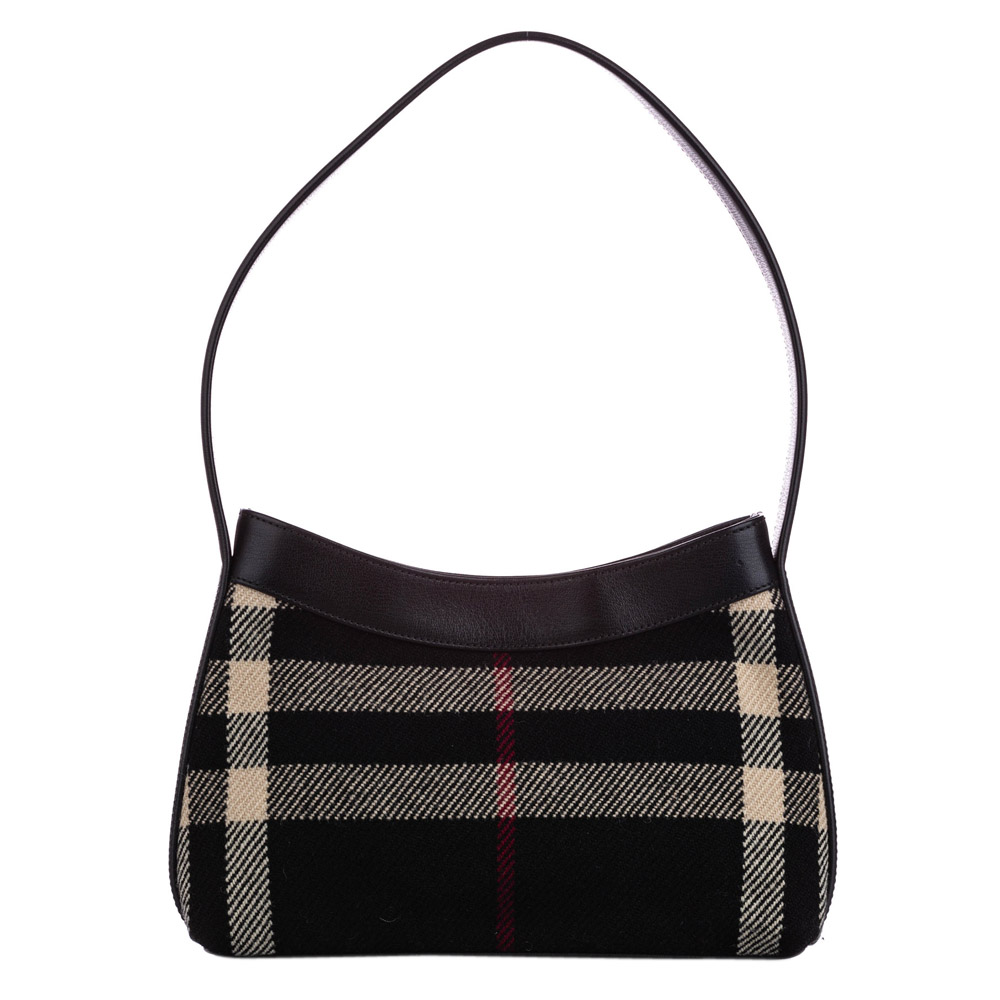 burberry black plaid bag