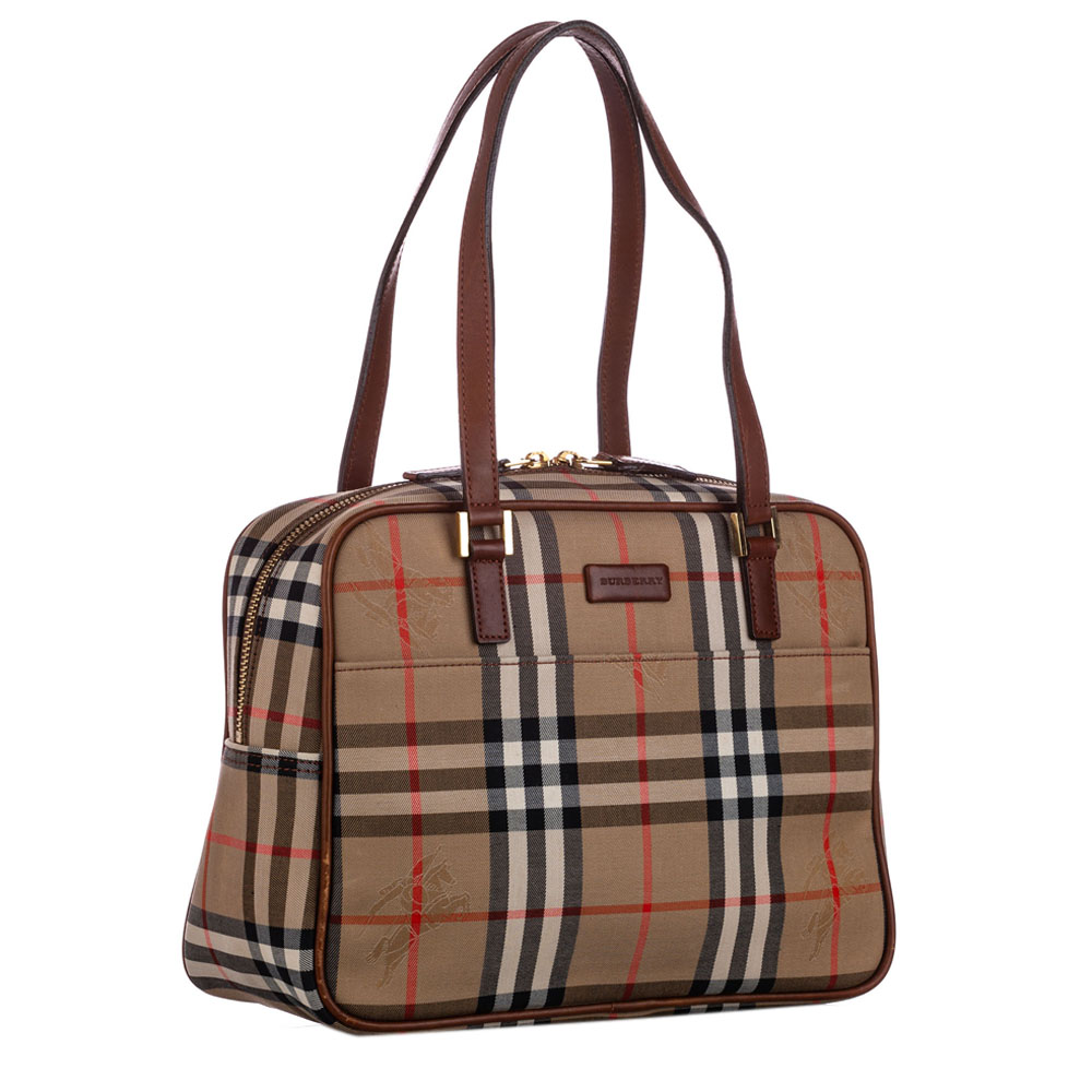 

Burberry Beige/Brown Haymarket Check Canvas Shoulder Bag