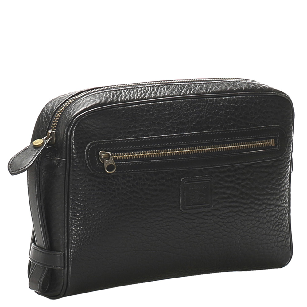 

Burberry Black Leather Clutch Bag