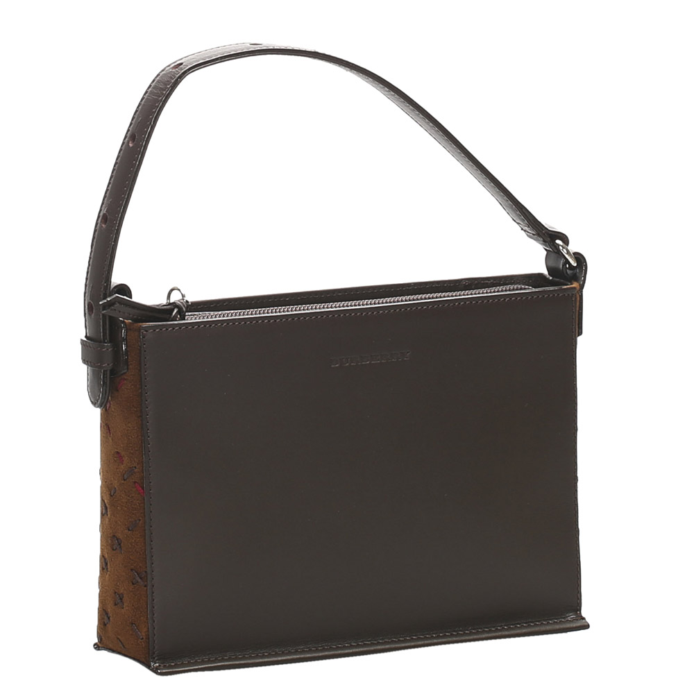 

Burberry Brown/Dark Brown Leather Shoulder Bag