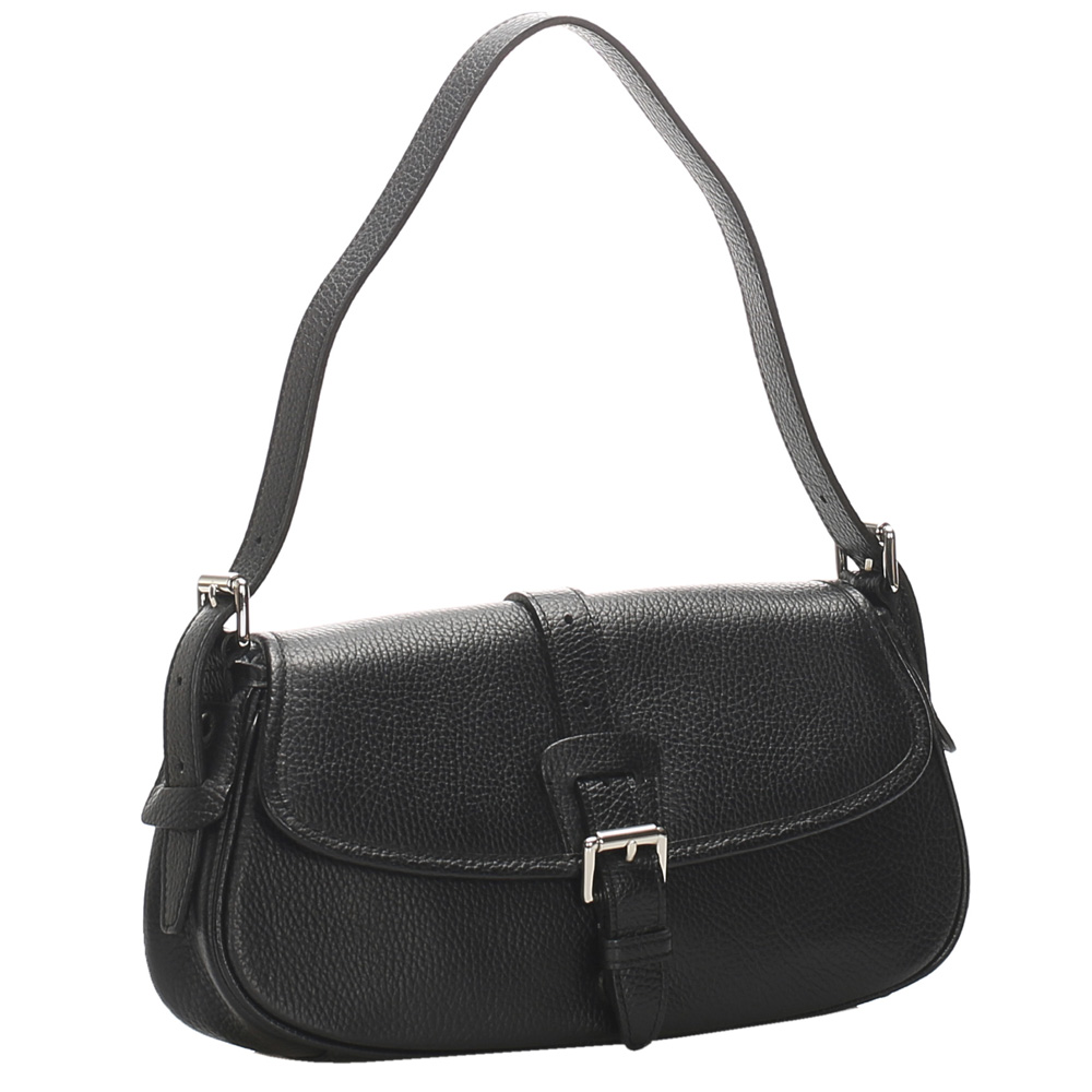 

Burberry Black Leather Shoulder Bag