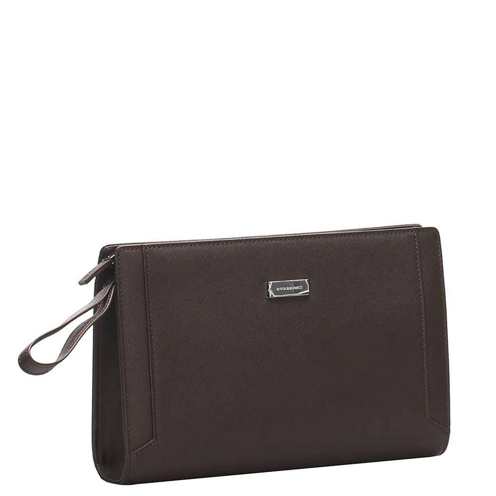 

Burberry Brown Leather Vintage Clutch bag