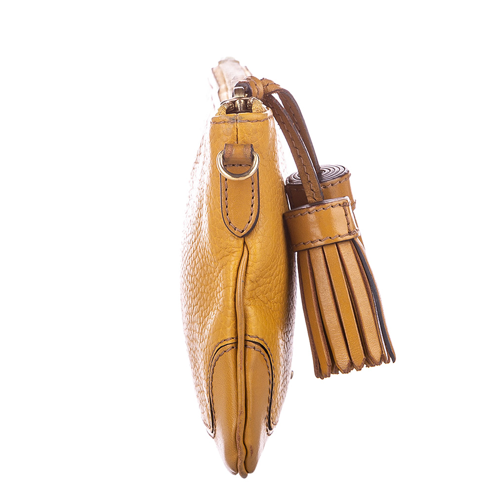 

Burberry Yellow Leather Peyton Crossbody Bag
