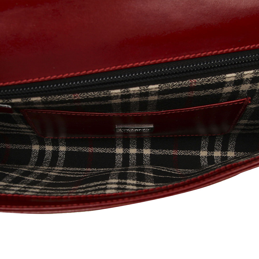 

Burberry Red Leather Clutch