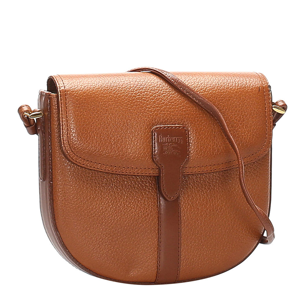 

Burberry Brown Leather Shoulder Bag