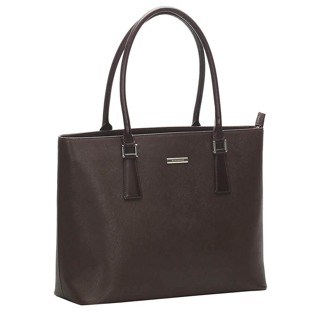 

Burberry Brown Leather Tote Bag