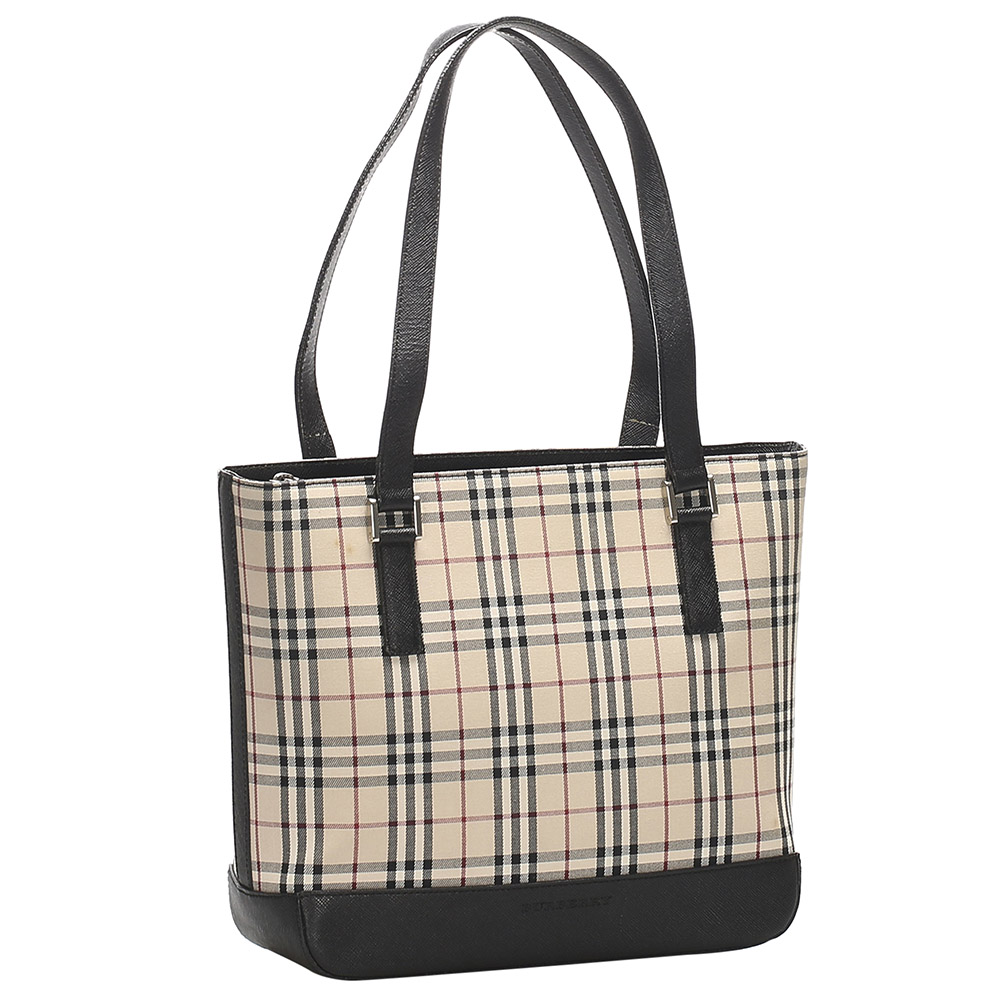 

Burberry Beige/Brown House Check Canvas Tote Bag