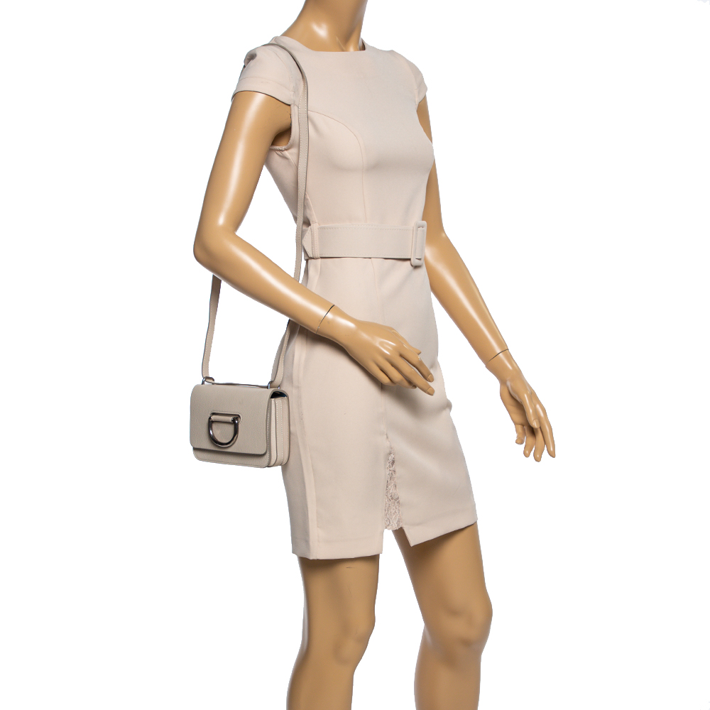 

Burberry Beige Leather Mini D-Ring Crossbody Bag