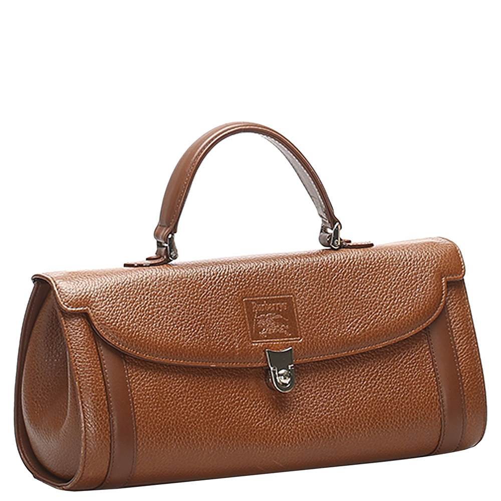 

Burberry Brown Calf Leather Satchel Bag