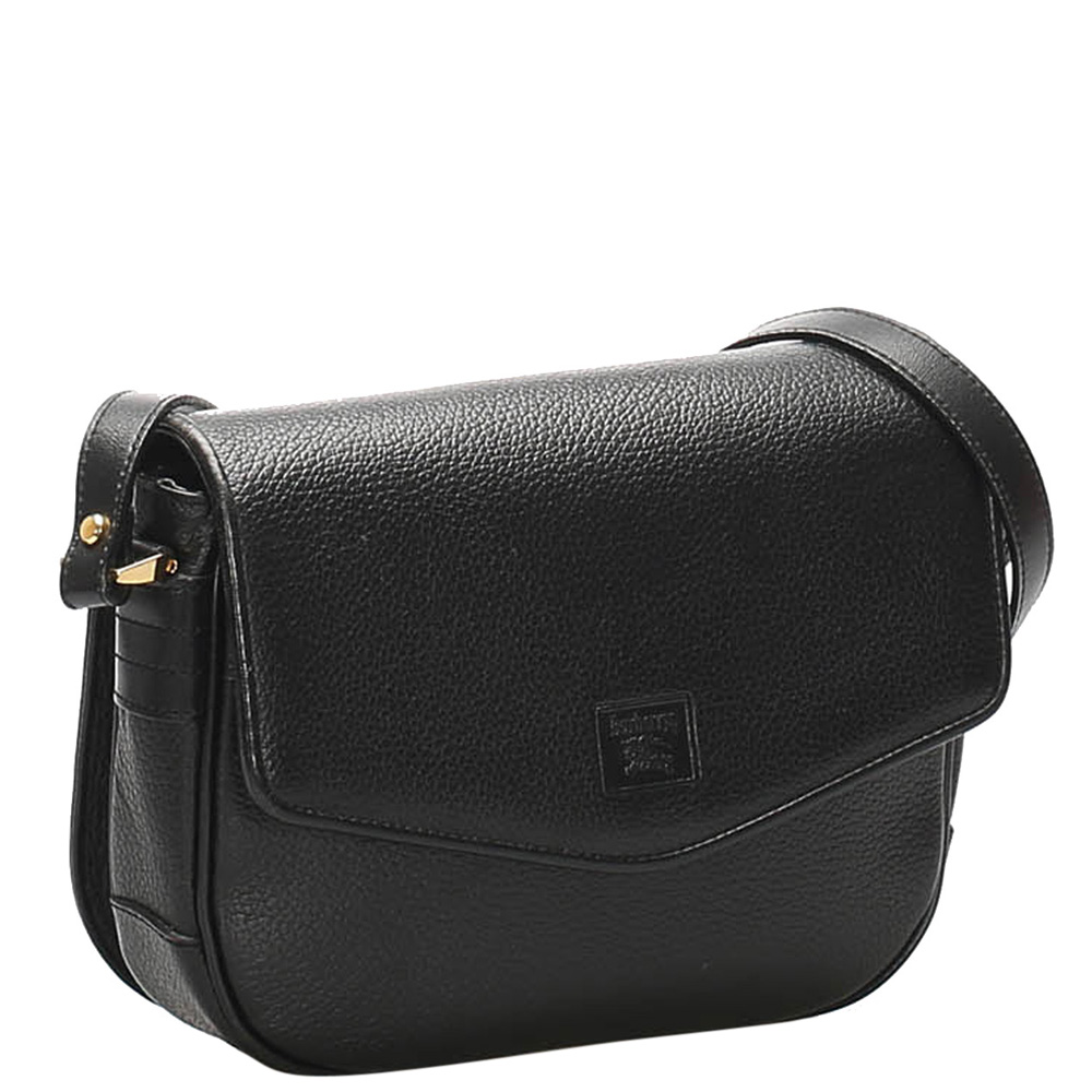 

Burberry Black Leather Flap Shoulder Bags