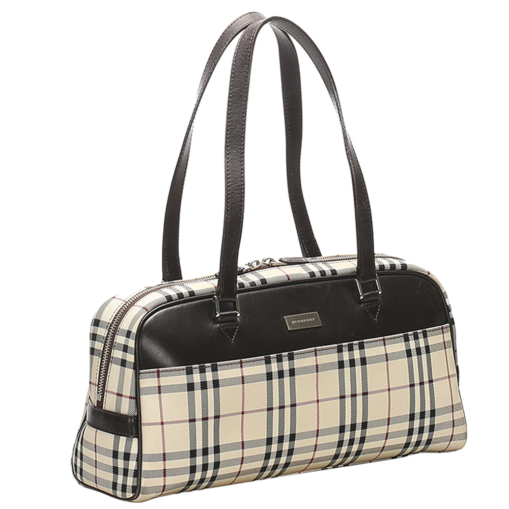

Burberry Beige Coated Canvas Shoulder Bags