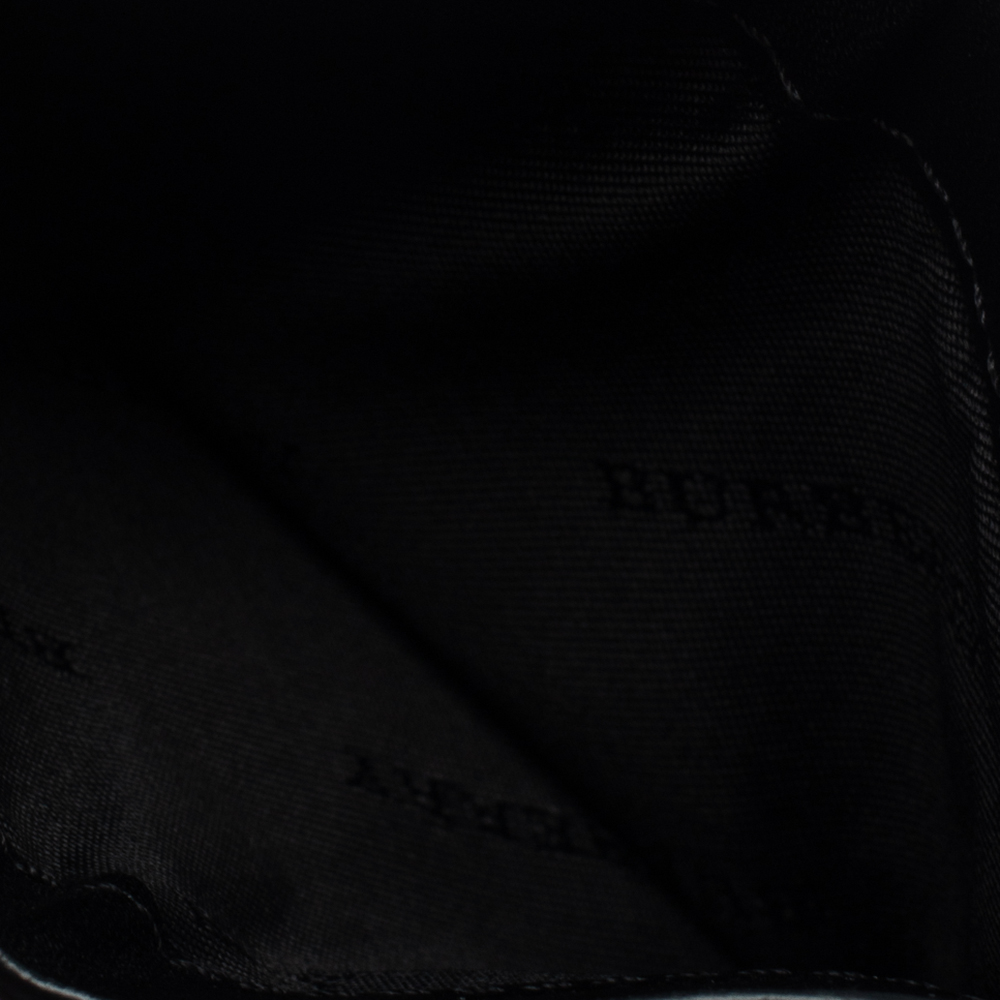 

Burberry Black Glitter Patent Leather Card Holder