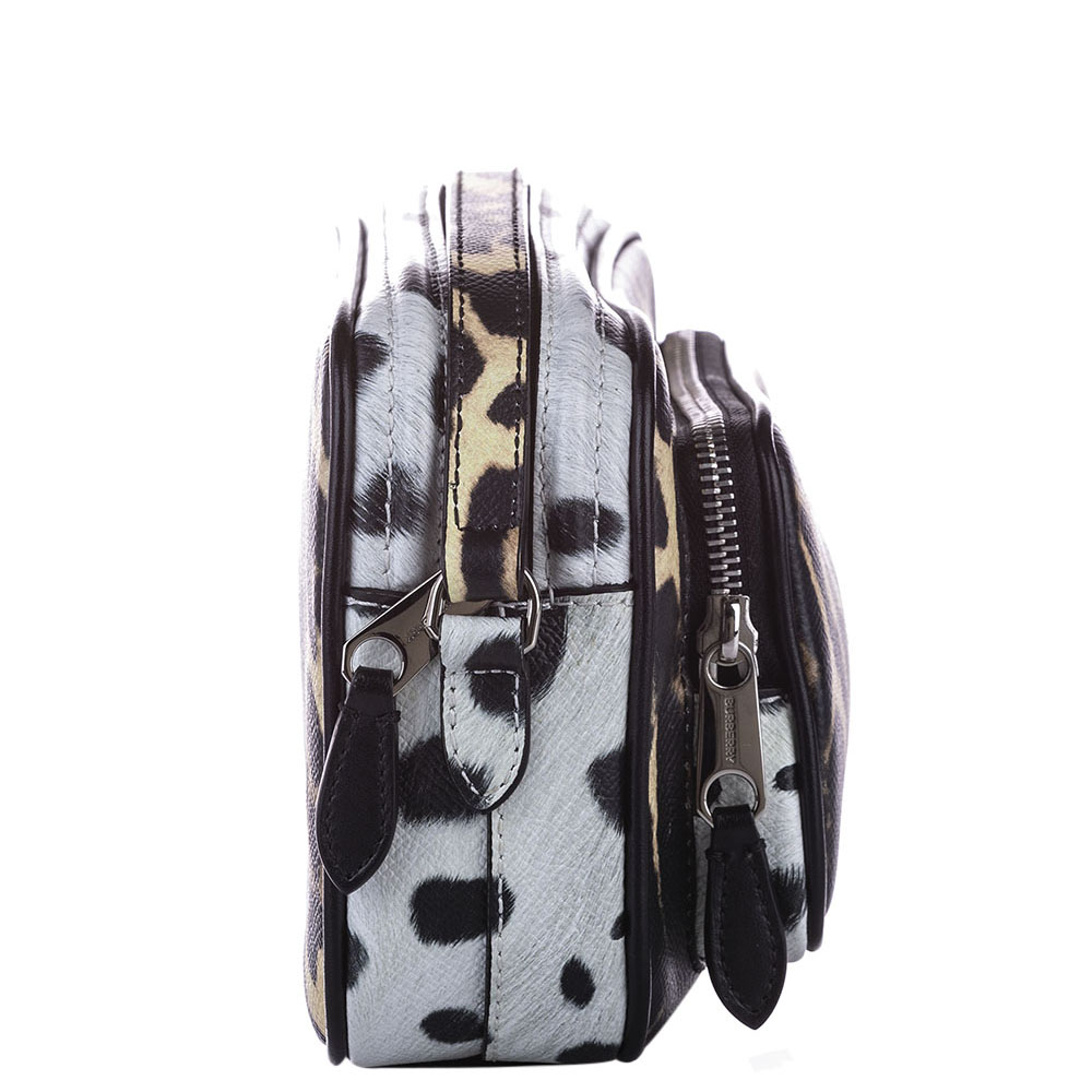 

Burberry Multicolor Animal Print Leather Camera Bag, Brown