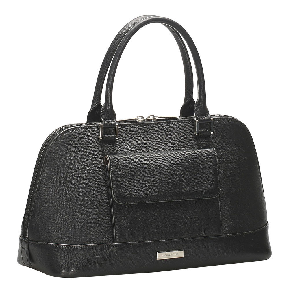 

Burberry Black Leather Satchel