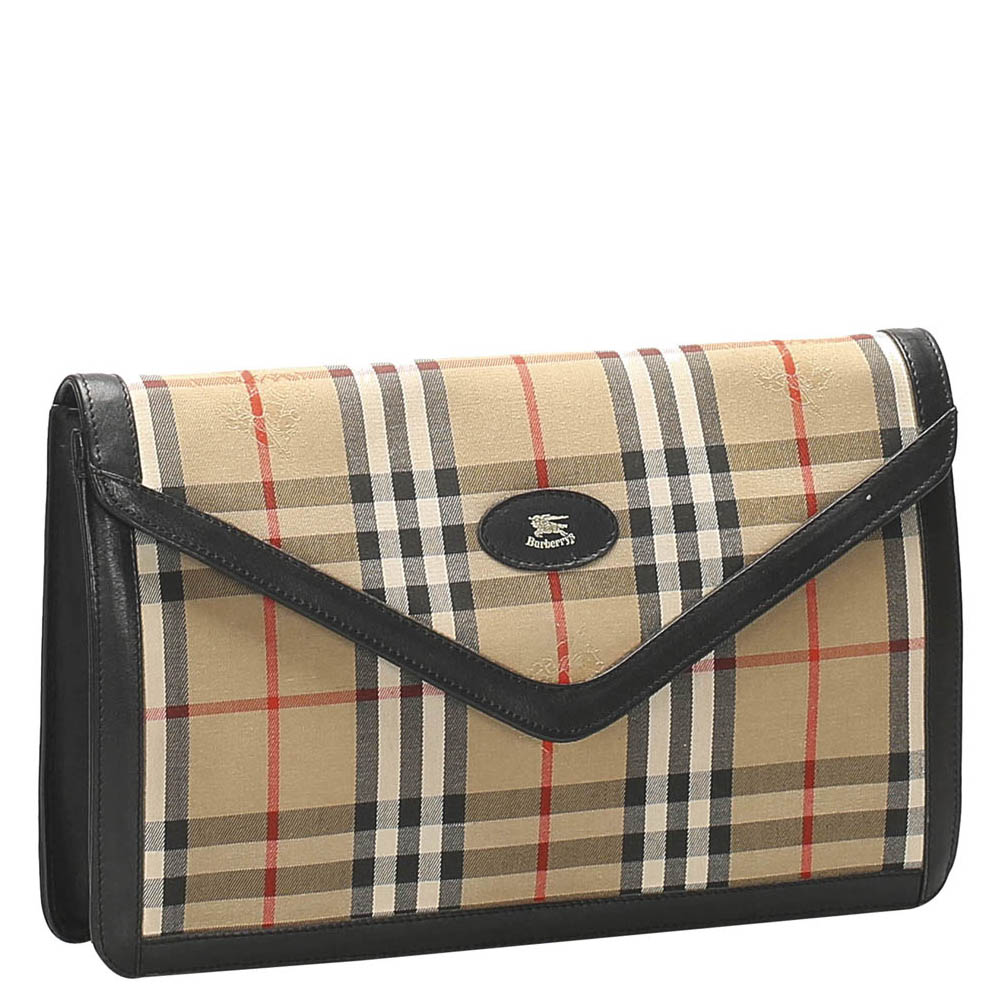 

Burberry Brown House Check Canvas Crossbody Bag, Beige