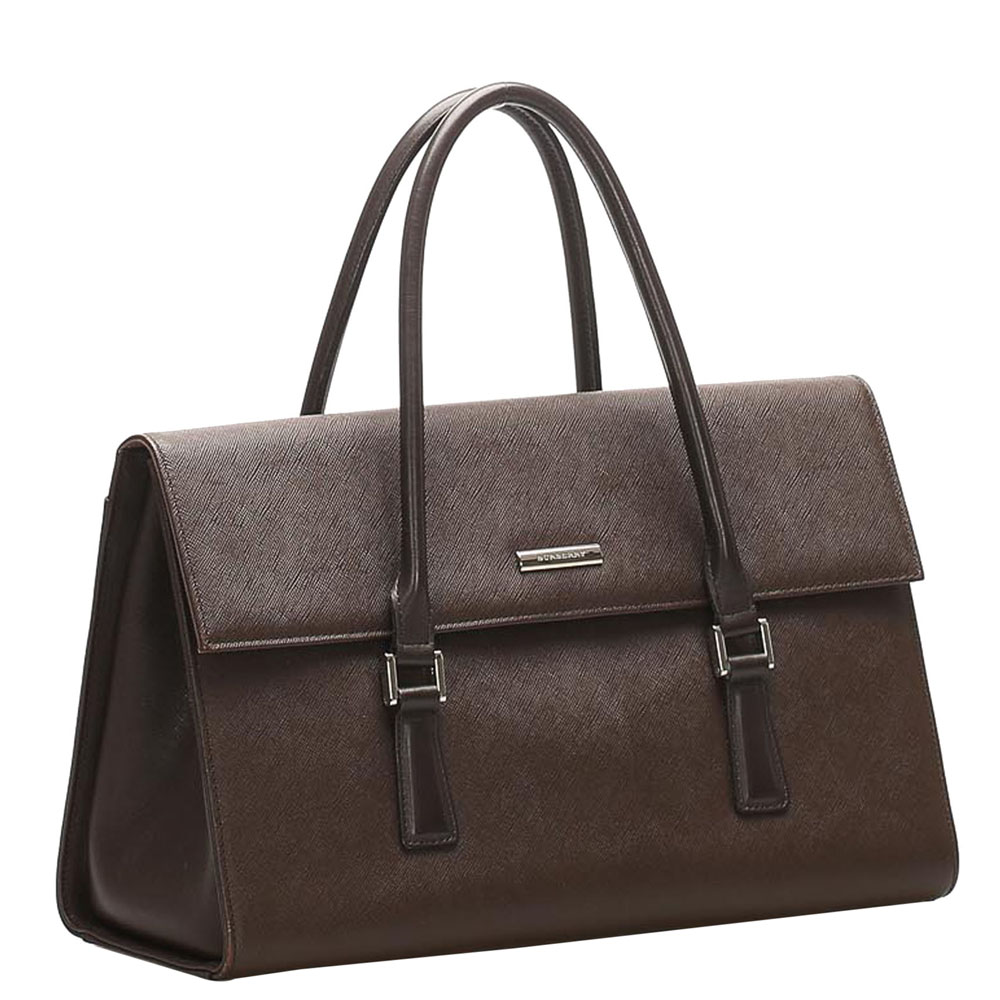 

Burberry Brown Leather Satchel