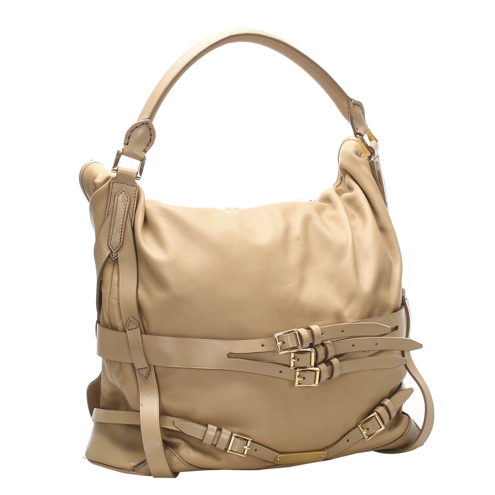 

Burberry Beige/Brown Leather Gosford Bridle Satchel Bag