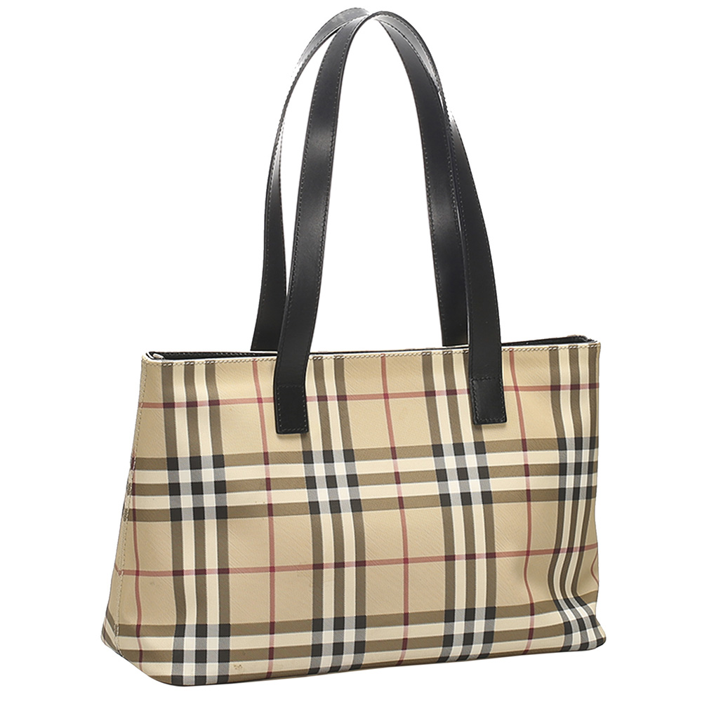 

Burberry Beige/Brown House Check Canvas Shoulder Bag