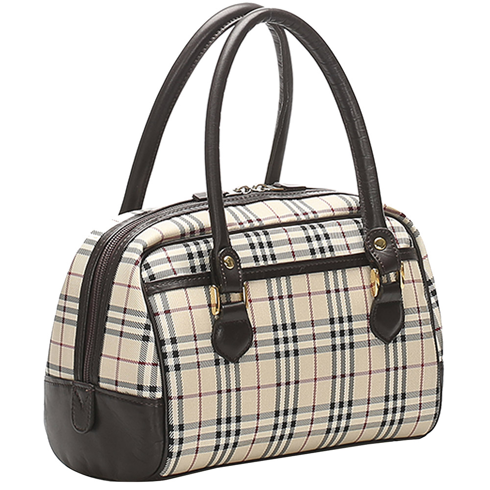 

Burberry Beige House Check Nylon Satchel