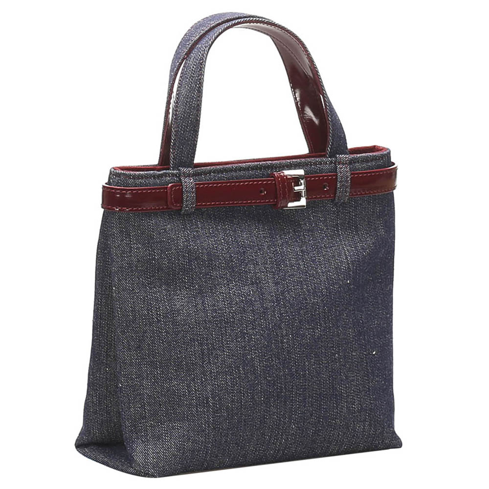 

Burberry Blue Denim Tote Bag