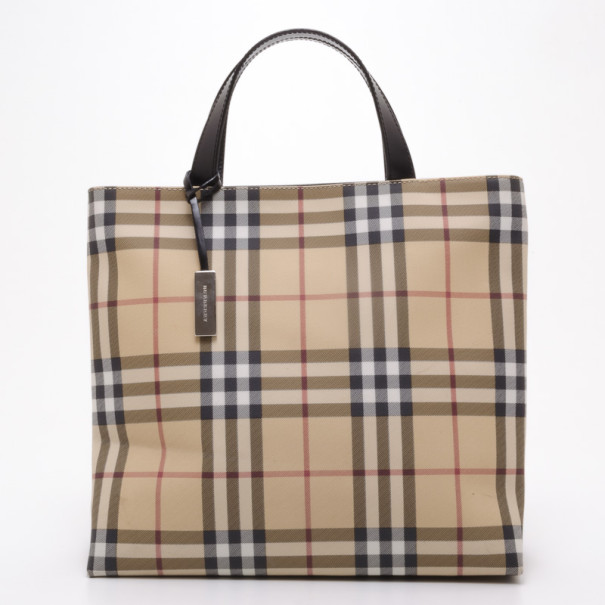 Burberry Nova Check North South Tote