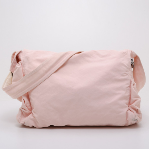 Burberry Light Pink Messenger Diaper Bag Burberry