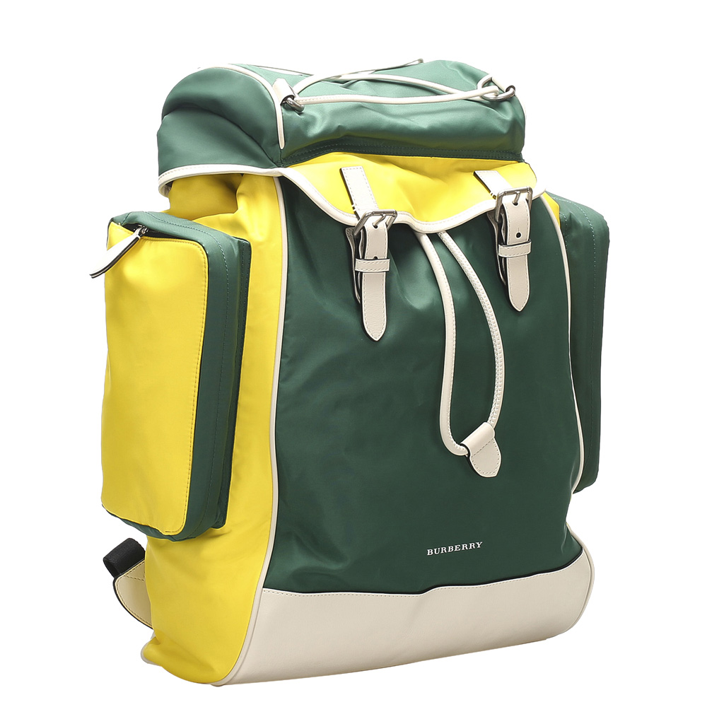 

Burberry Multicolor Nylon Backpack, Green