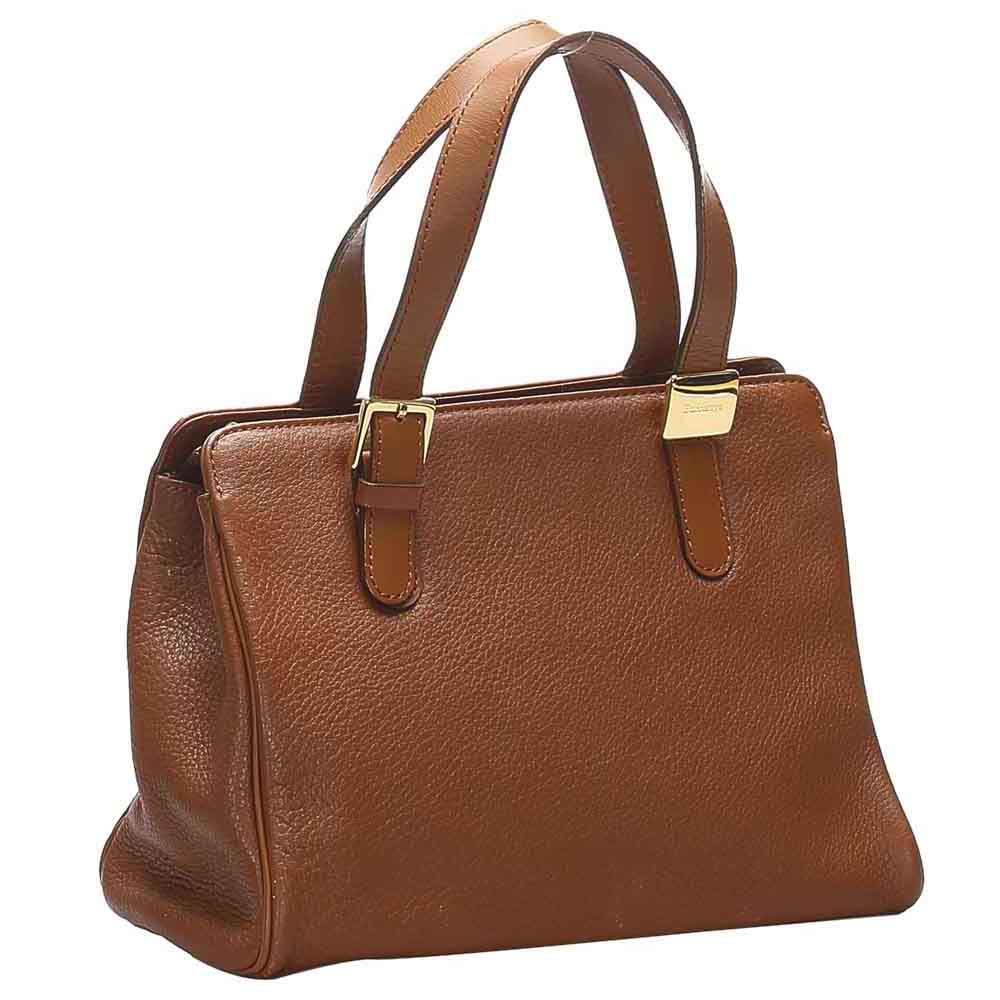 

Burberry Brown Leather Shoulder Bag