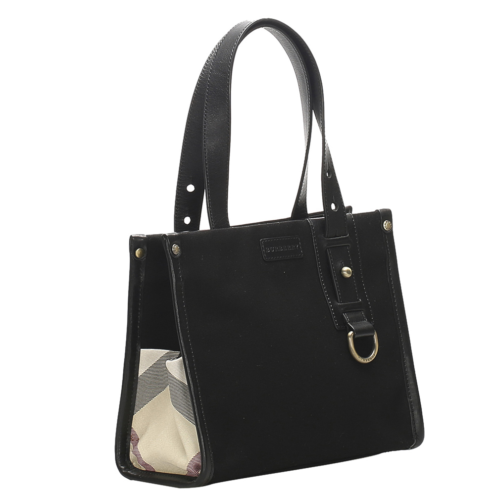 

Burberry Black Canvas Shoulder Bag