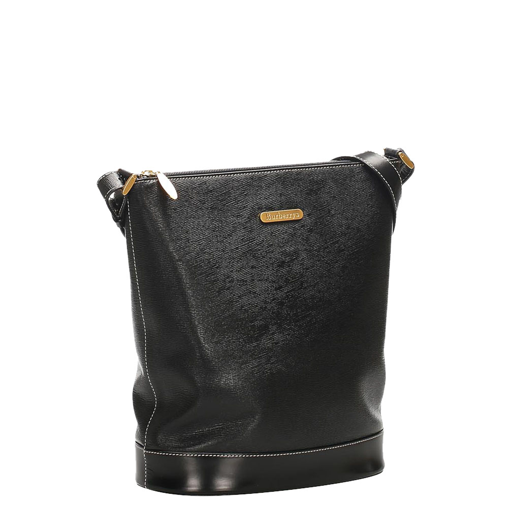 

Burberry Black Leather Shoulder Bag