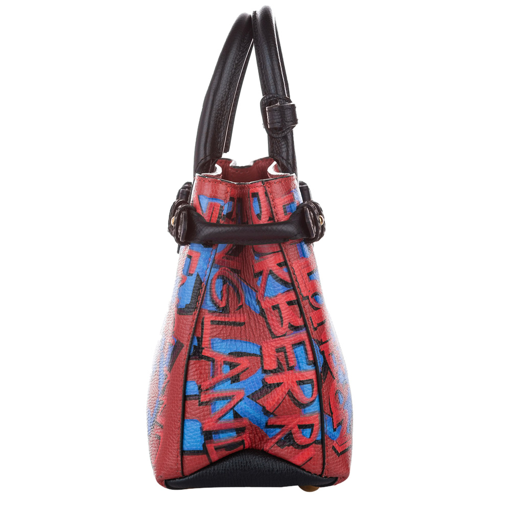 

Burberry Multicolor Leather Banner In Graffiti Bag
