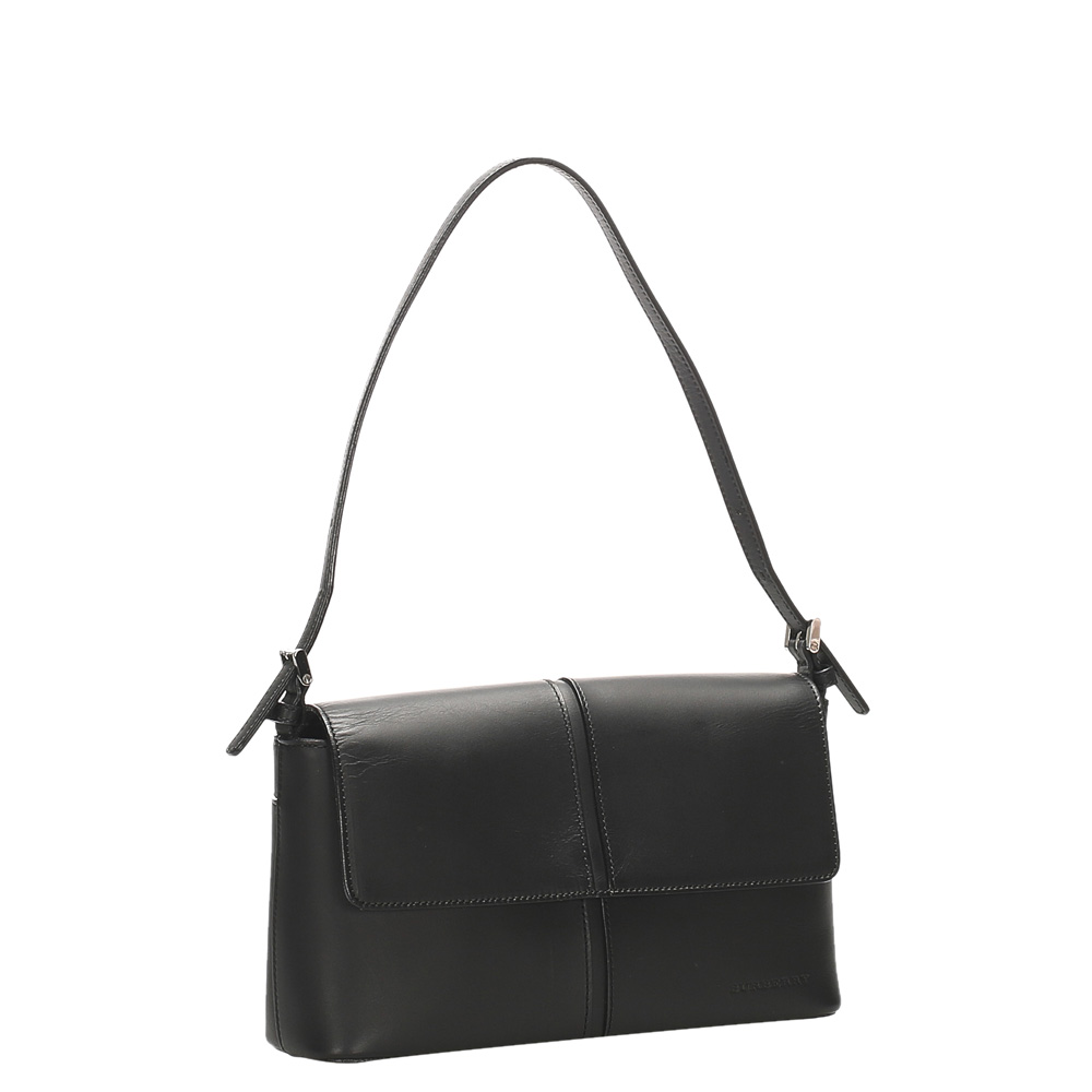 

Burberry Black Leather Shoulder Bag