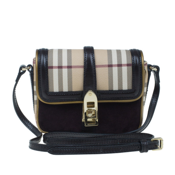 مملوكة مسبقًا Burberry Nova Check Berkeley Crossbody Shoulder Bag