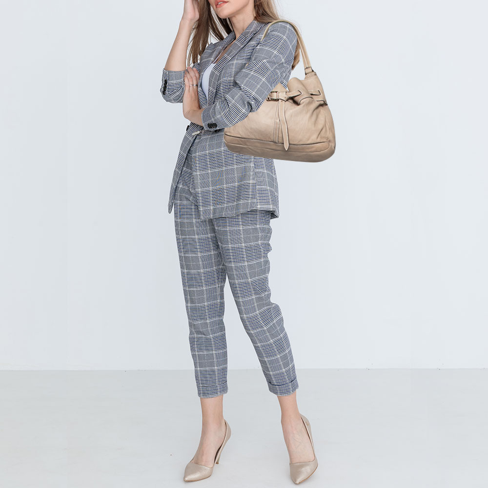 

Burberry Beige Leather Belted Hobo