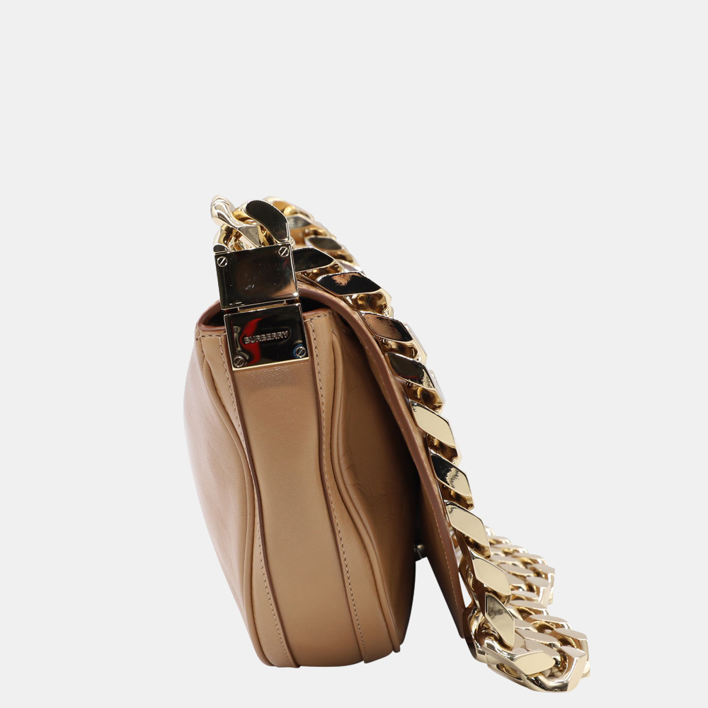 

Burberry Beige Soft Leather Olympia Shoulder Bag