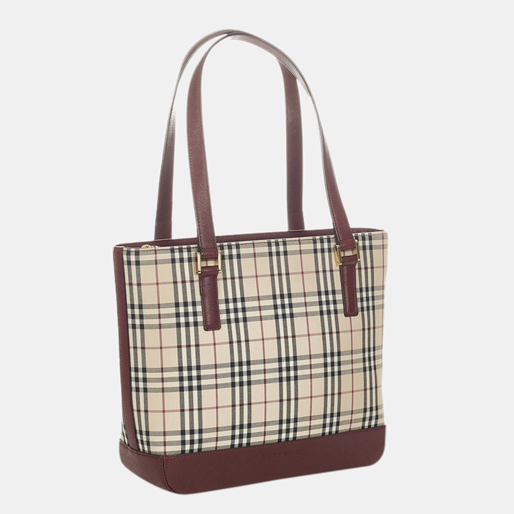 

Burberry Multicolor Leather House Check Shoulder Bag