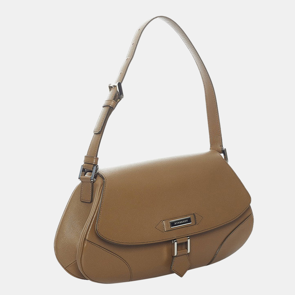 

Burberry Brown Leather Shoulder Bag