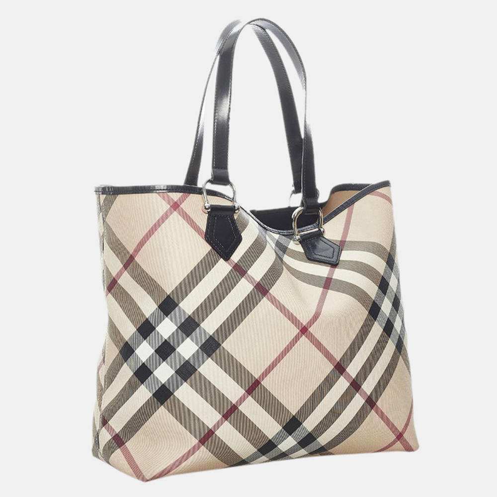 

Burberry Beige House Check Tote Bag