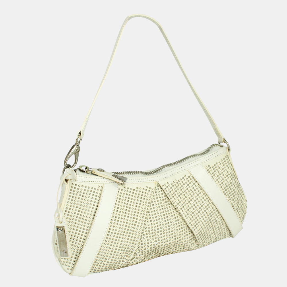 

Burberry White Crystal embellished Shoulder Bag