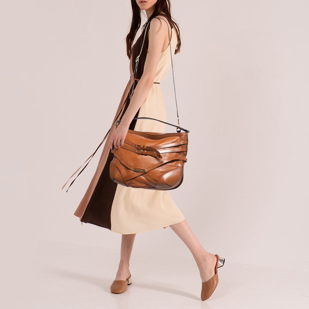 

Burberry Brown Leather Small Bridle Dutton Hobo