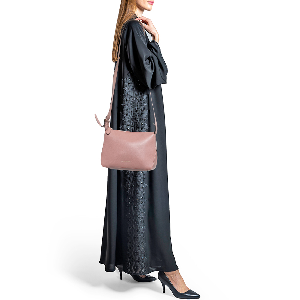 

Burberry Pink Leather Helmsley Crossbody Bag