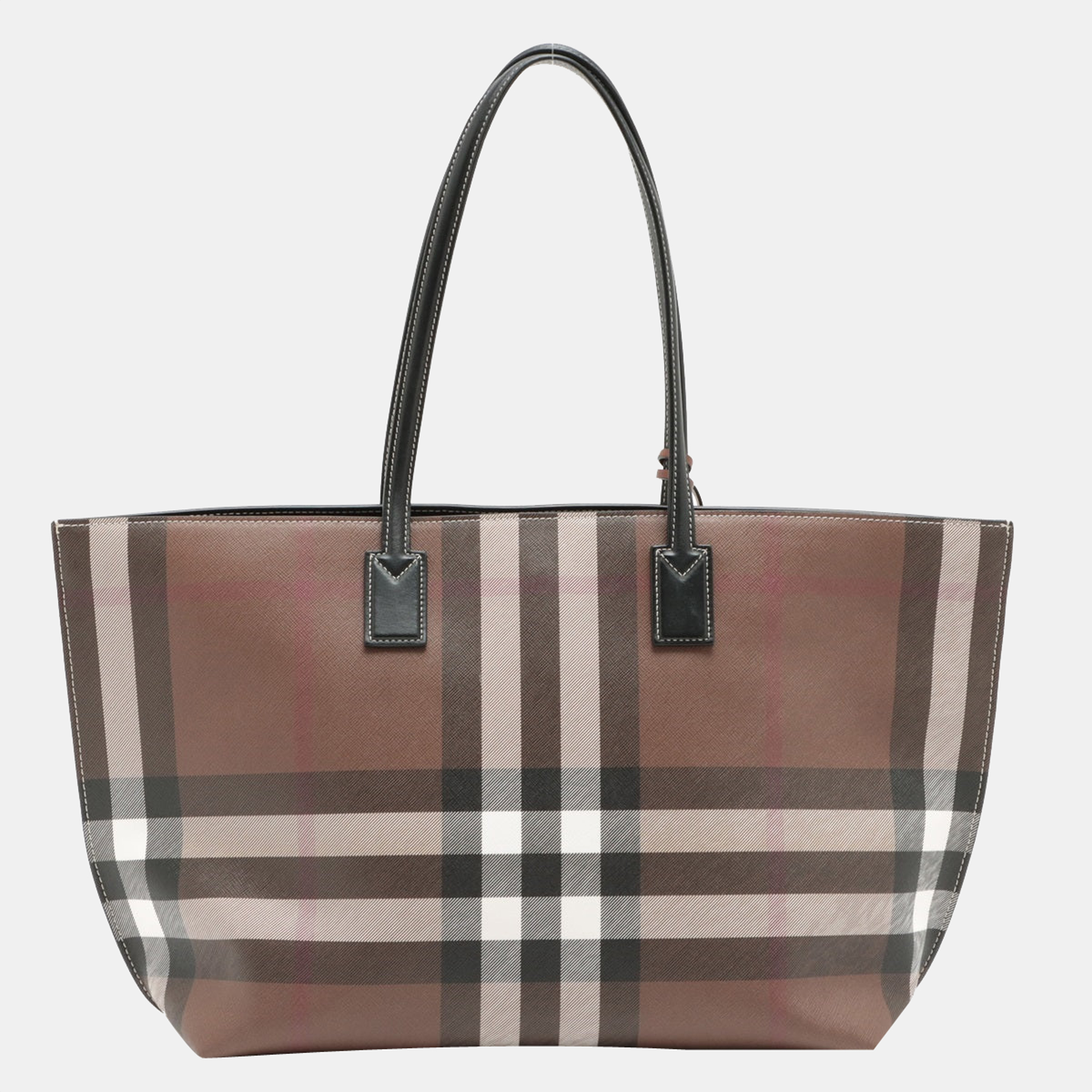 

Burberry PVC & leather Tote bag Brown No zipper pull