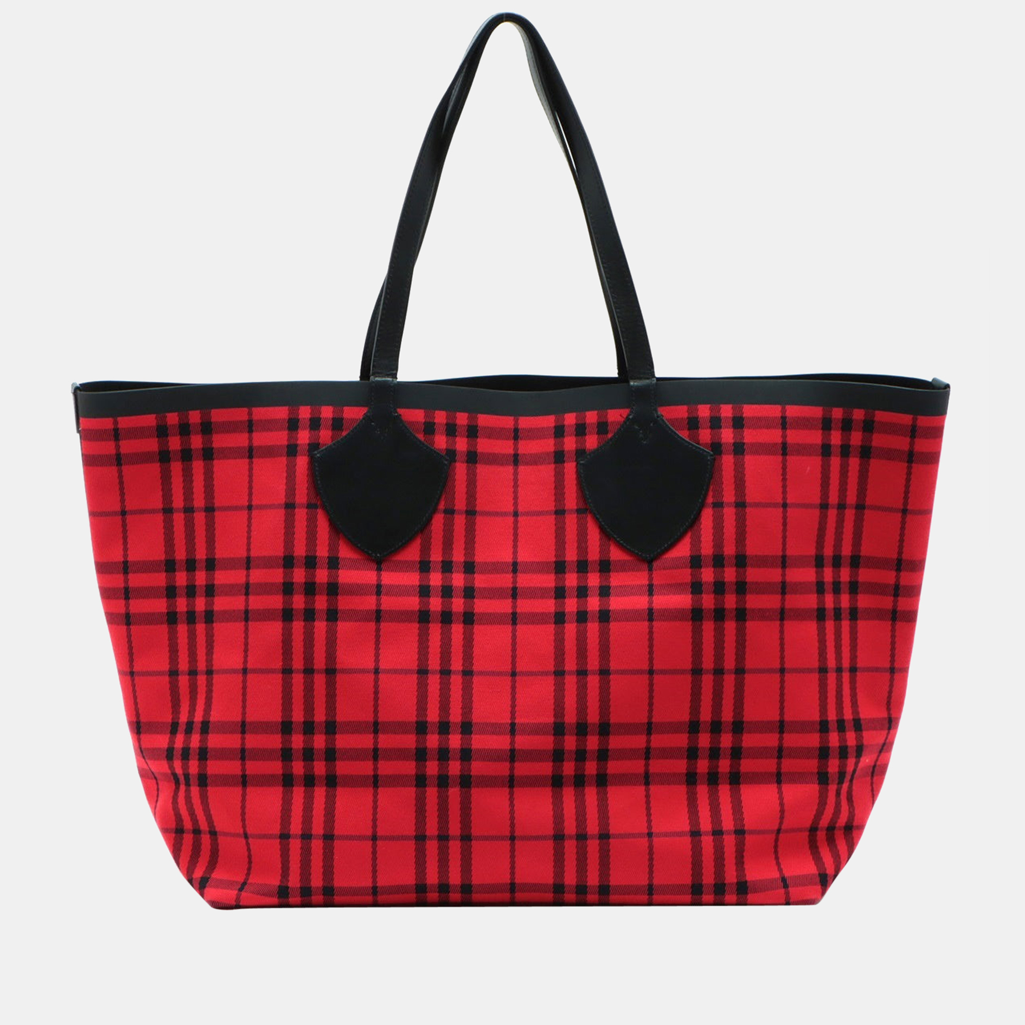 

Burberry Reversible canvass Tote bag Red x Black