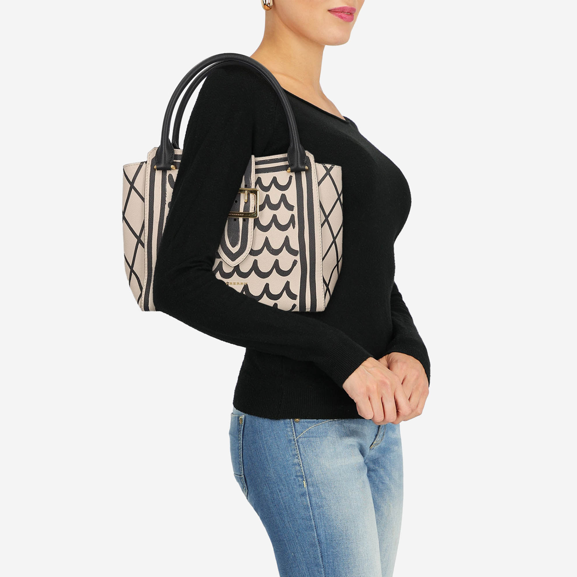 

Burberry Women's Leather Tote Bag - Beige