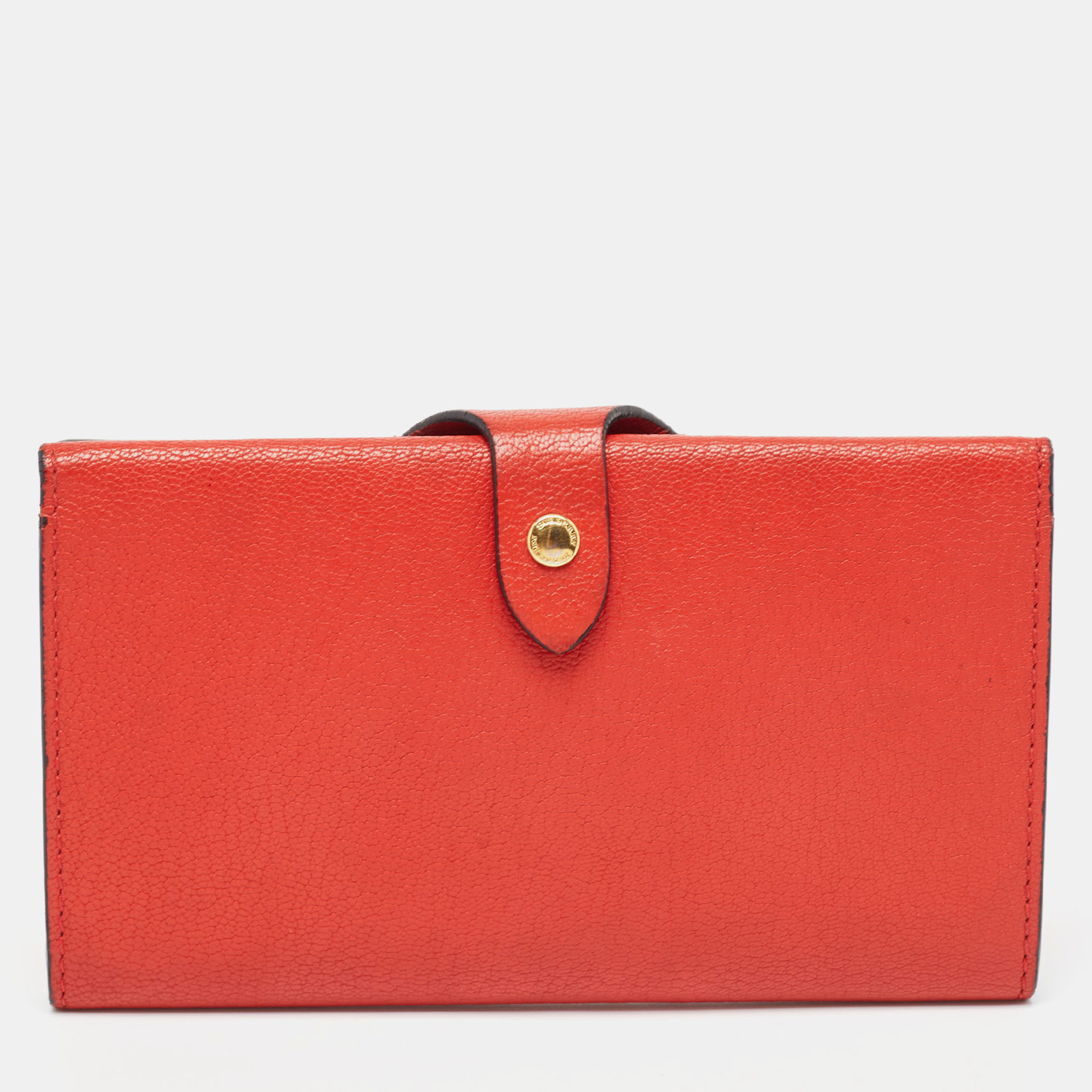 

Burberry Red Leather Harlow Continental Wallet