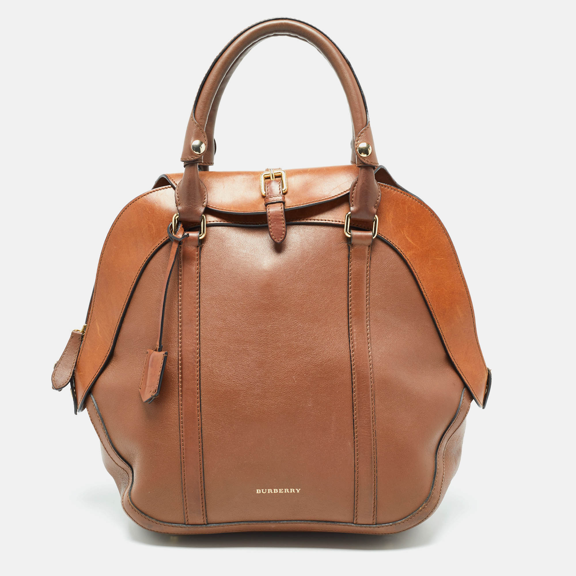 

Burberry Brown Leather Milverton Satchel