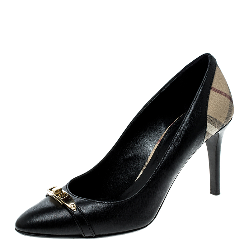 burberry black pumps