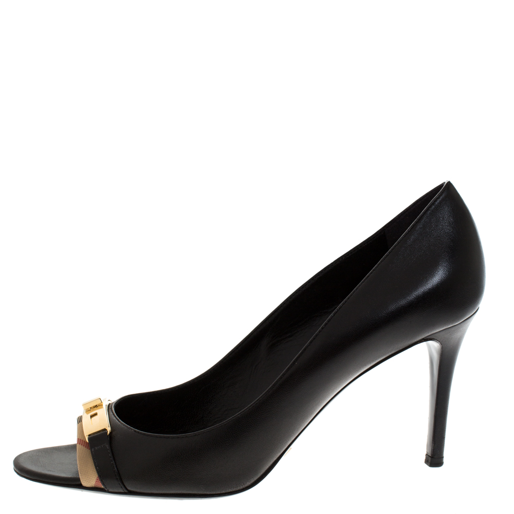 burberry black pumps