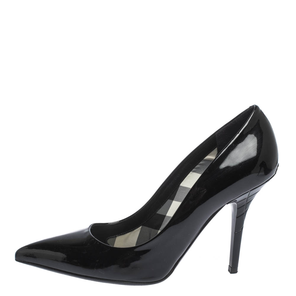 

Burberry Black Patent Leather Pointed Toe Pumps Size